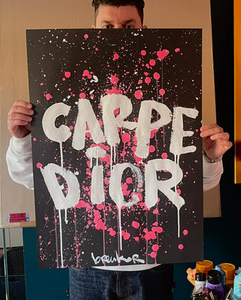 Carpe Dior. Verf op papier. 50 x 70 cm incl verzending