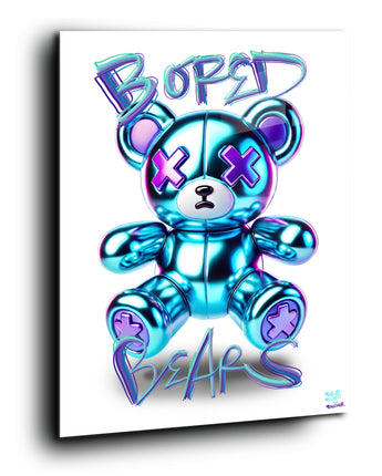 Metallic blue purple. Hard wired bored bear