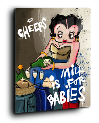 Milch ist für Babys, Comic -Kunst