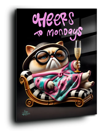 Cheers to Mondays. Pop cat