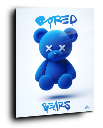 Powder blue bored bear