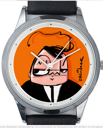 Orange bad boy breuker horloge.