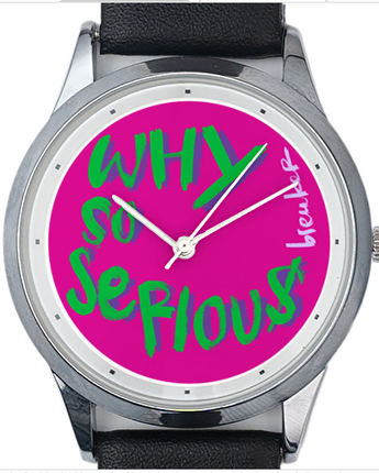 Why so serious text horloge.