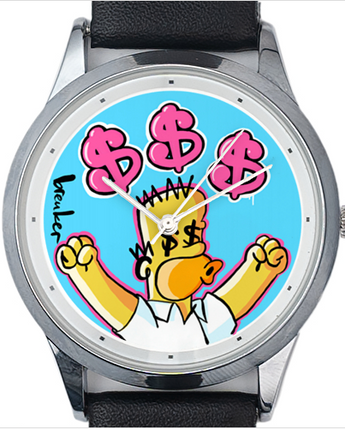 At home yellow man dollar cheers watch.