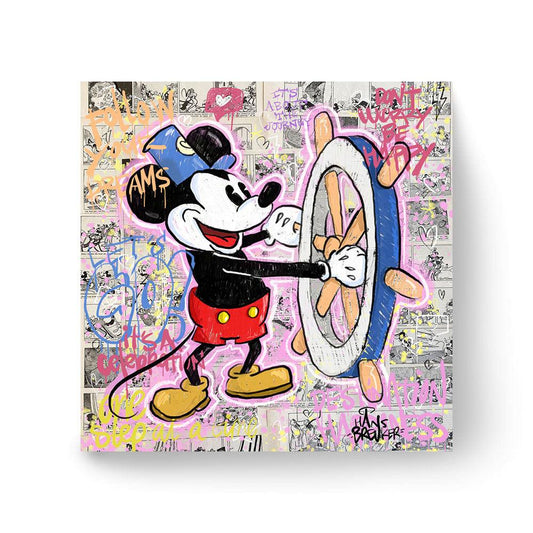 Mickey Mouse streetart up mash Breuker Hans –