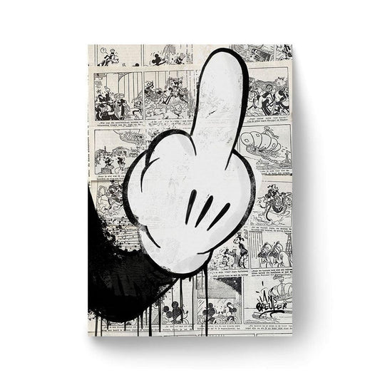 Mickey Mouse streetart mash Breuker Hans up –